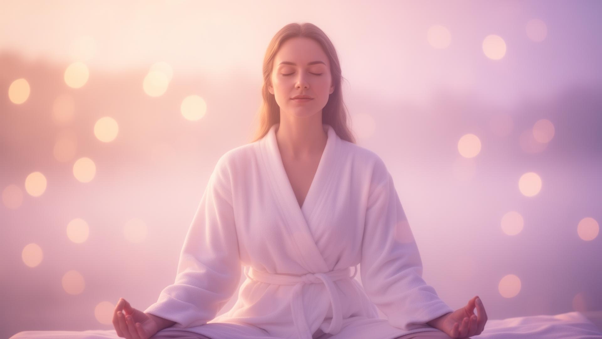 Woman in peaceful meditation